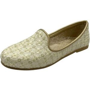 Size 3 Cream Designer Ethnic Punjabi Mojari Juttis for Boys Little Shoes
